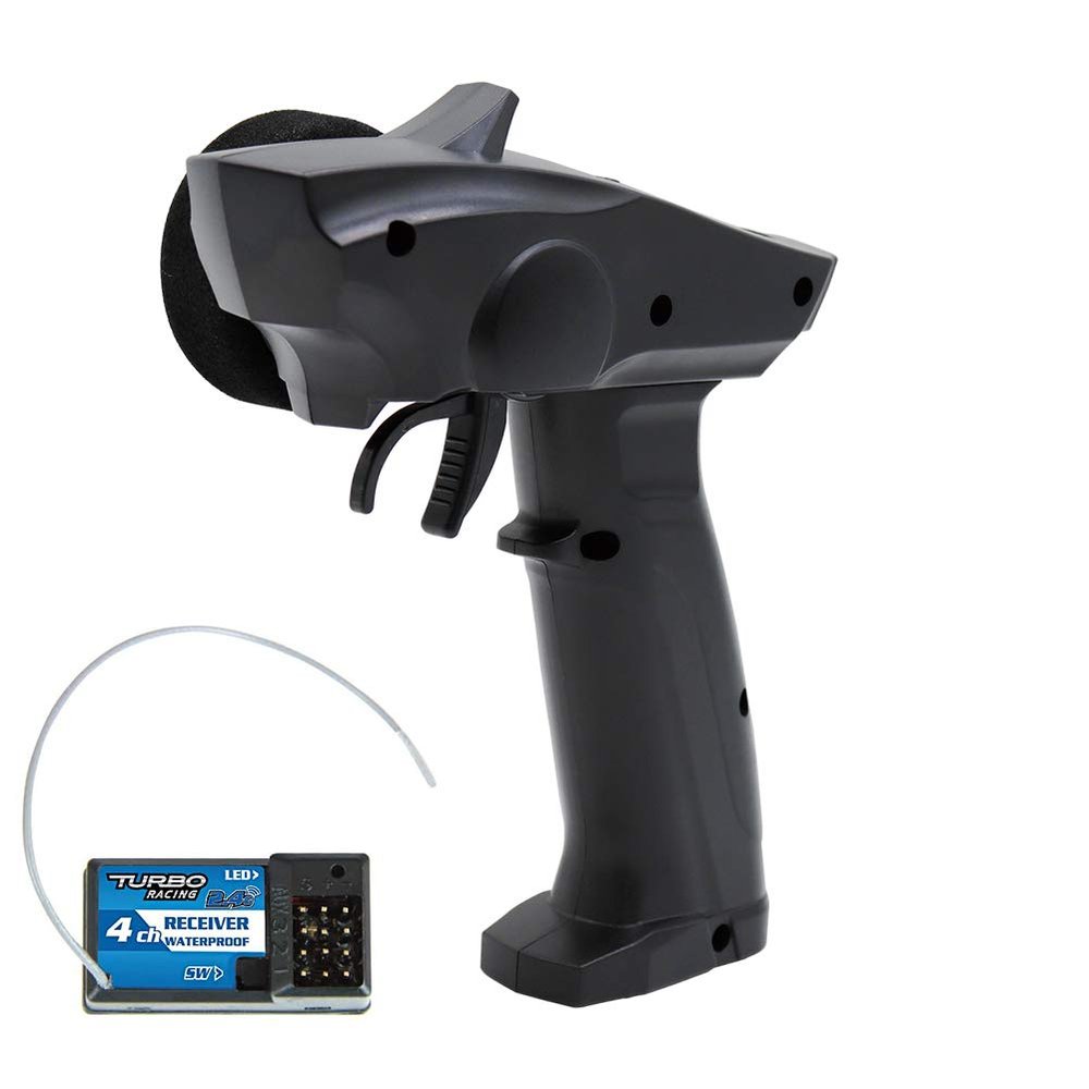 01 02 015 RC Car Transmitter, Throttle Fine Tuning Remote Control Receiver 2 Speed Adjustment 2.4GHz 4CH with LED Light for Electrical Equipments
