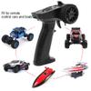 01 02 015 RC Car Transmitter, Throttle Fine Tuning Remote Control Receiver 2 Speed Adjustment 2.4GHz 4CH with LED Light for Electrical Equipments view 4