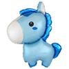 34" Blue Baby Horse Foil Balloon view 1