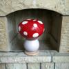 Mushroom night light, Gourd lamp, Nursery lamp, Gift for her, forest decorations, beaded mushroom lamp, view 1
