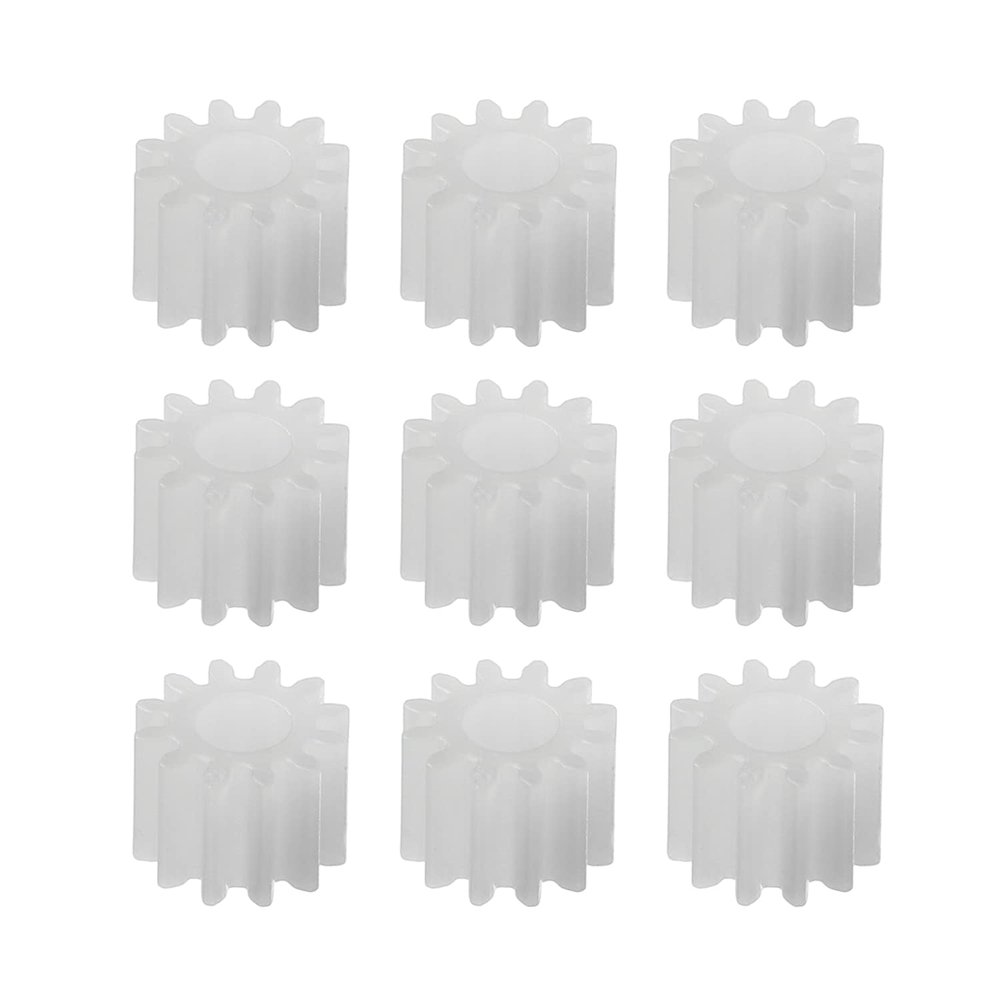 Heyiarbeit 10pcs Plastic Gears 12 Teeth Model 123A Reduction Gear Plastic Worm Gears for RC Car Robot Motor