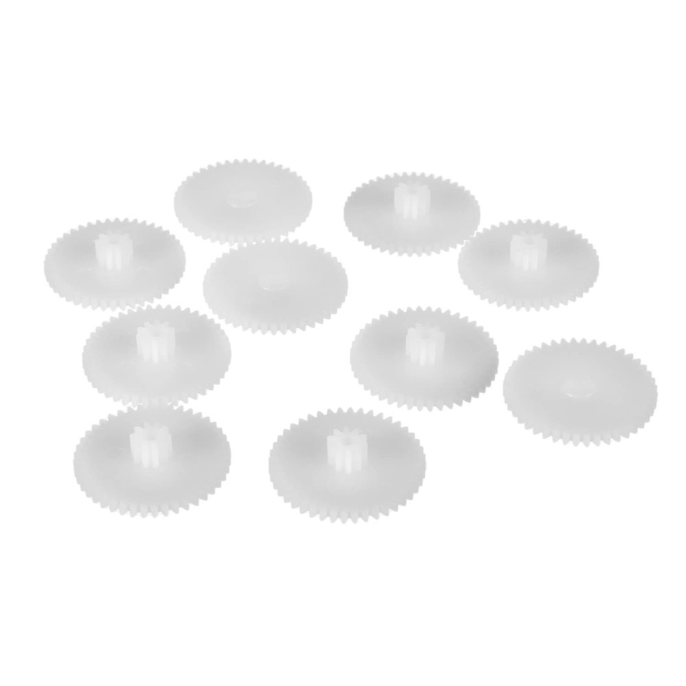 Heyiarbeit 10pcs Plastic Gears 44 Teeth Model 44102B Reduction Gear Plastic Worm Gears for RC Car Robot Motor