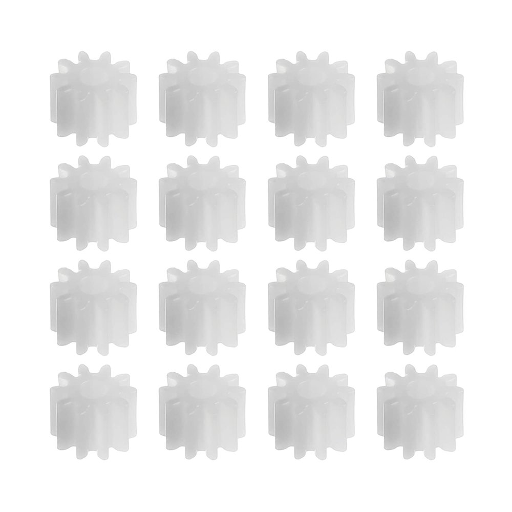 Heyiarbeit 50pcs Plastic Gears 10 Teeth Model 102A Reduction Gear Plastic Worm Gears for RC Car Robot Motor
