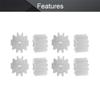 Heyiarbeit 50pcs Plastic Gears 10 Teeth Model 102A Reduction Gear Plastic Worm Gears for RC Car Robot Motor view 3