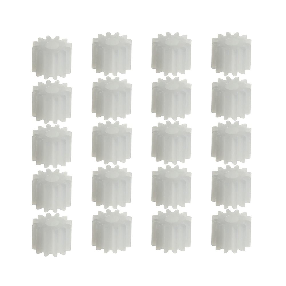 Heyiarbeit 30pcs Plastic Gears 12 Teeth Model 122.5A Reduction Gear Plastic Worm Gears for RC Car Robot Motor