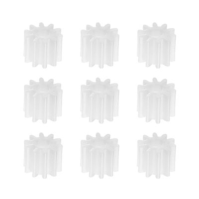 Heyiarbeit 10pcs Plastic Gears 10 Teeth Model 102A Reduction Gear Plastic Worm Gears for RC Car Robot Motor