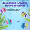 30Pcs Rainbow Bulk Ocean Octopus Mini Pop Backpack Keychain Toy for Student Prizes , Summer Party Favors Gifts, Small Sensory Simple Bubble Fidget (Egg Not Included) view 4