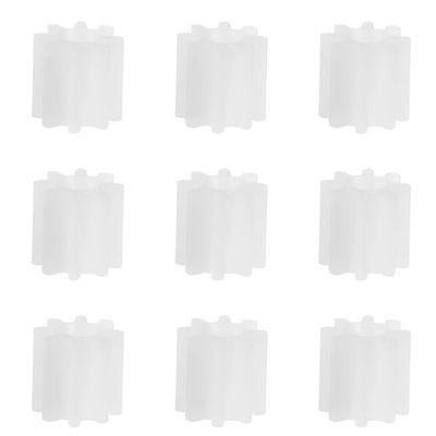 Heyiarbeit 10pcs Plastic Gears 8 Teeth Model 082A Reduction Gear Plastic Worm Gears for RC Car Robot Motor