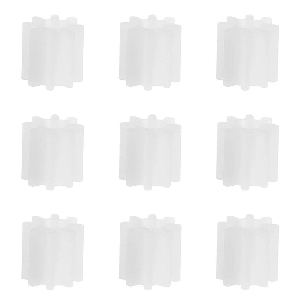 Heyiarbeit 10pcs Plastic Gears 8 Teeth Model 082A Reduction Gear Plastic Worm Gears for RC Car Robot Motor