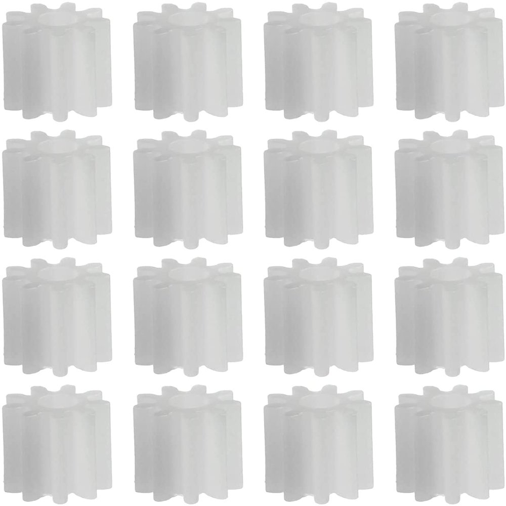Heyiarbeit 100pcs Plastic Gears 9 Teeth Model 092A Reduction Gear Plastic Worm Gears for RC Car Robot Motor