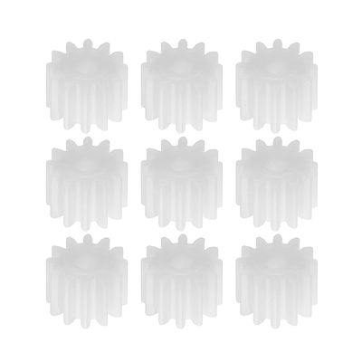 Heyiarbeit 30pcs Plastic Gears 12 Teeth Model 122A Reduction Gear Plastic Worm Gears for RC Car Robot Motor