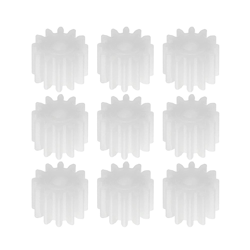 Heyiarbeit 30pcs Plastic Gears 12 Teeth Model 122A Reduction Gear Plastic Worm Gears for RC Car Robot Motor