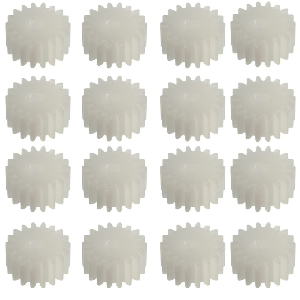 Heyiarbeit 30pcs Plastic Gears 18 Teeth Model 182A Reduction Gear Plastic Worm Gears for RC Car Robot Motor