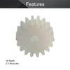 Heyiarbeit 30pcs Plastic Gears 18 Teeth Model 182A Reduction Gear Plastic Worm Gears for RC Car Robot Motor view 3