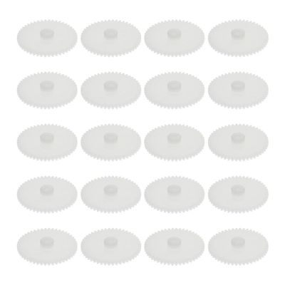Heyiarbeit 50pcs Plastic Gears 48 Teeth Model 482A Reduction Gear Plastic Worm Gears for RC Car Robot Motor