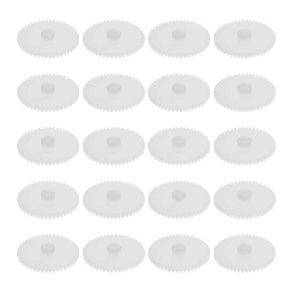 Heyiarbeit 50pcs Plastic Gears 48 Teeth Model 482A Reduction Gear Plastic Worm Gears for RC Car Robot Motor