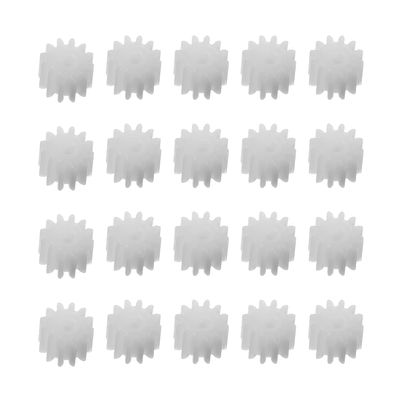 Heyiarbeit 40pcs Plastic Gears 12 Teeth Model 122A Reduction Gear Plastic Worm Gears for RC Car Robot Motor