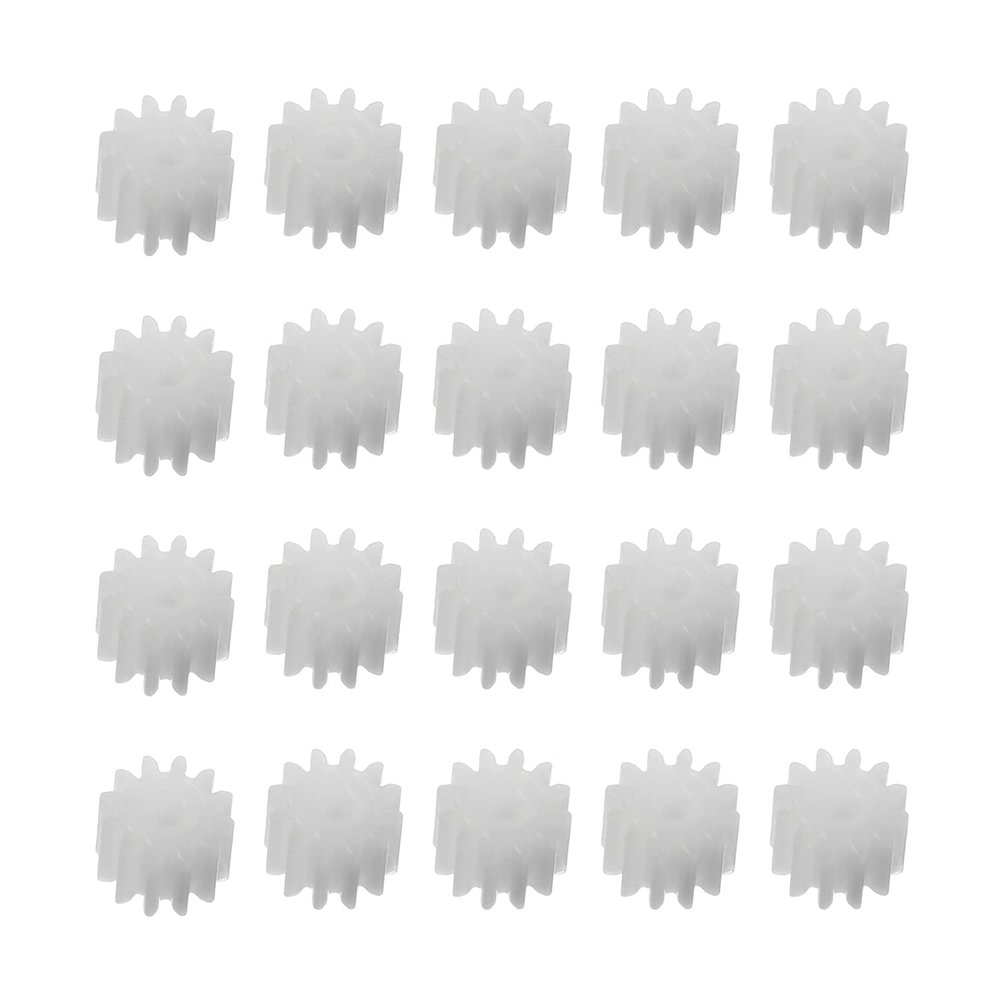 Heyiarbeit 40pcs Plastic Gears 12 Teeth Model 122A Reduction Gear Plastic Worm Gears for RC Car Robot Motor