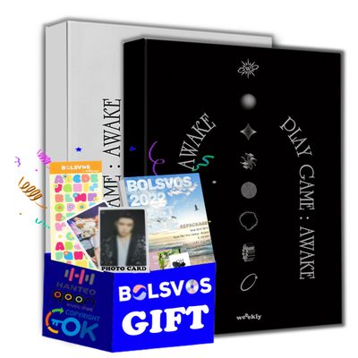 Weeekly - Play Game : AWAKE [Random ver.] (1st Single Album) ONE RANDOM Album+Pre Order Limited Benefits+BolsVos K-POP eBook (21p),1EA BolsVos Sticker for Toploader, Photocards