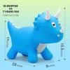 PlayZap Dinosaur Bouncy Horse Hopper, Bouncy Animals Hopper for Toddlers, Inflatable Jumping Ride on Dinosaur Triceratops Hopper, Kids Hopping Toys for 18M 2 3 Years Old Kids Boys Girls Gifts view 2