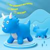 PlayZap Dinosaur Bouncy Horse Hopper, Bouncy Animals Hopper for Toddlers, Inflatable Jumping Ride on Dinosaur Triceratops Hopper, Kids Hopping Toys for 18M 2 3 Years Old Kids Boys Girls Gifts view 3