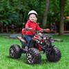 Aosom 12V Kids Ride on ATV, 4 Wheeler for Kids with Treaded Tires, Electric Quad Car with Music, USB, MP3 and Headlights for Boys and Girls, Red view 2