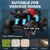 Aosom 12V Kids Ride on ATV, 4 Wheeler for Kids with Treaded Tires, Electric Quad Car with Music, USB, MP3 and Headlights for Boys and Girls, Red view 4