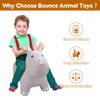 PlayZap Bouncy Horse Hopper, Bouncy Animals Hopper for Toddlers, Inflatable Jumping Ride on Bouncer, Kids Hopping Toys for 18M 2 3 Years Old Kids Boys Girls Gifts view 2