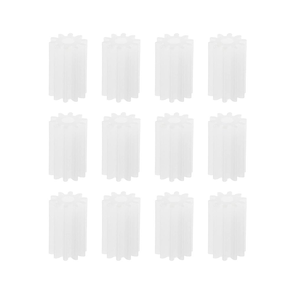 Heyiarbeit 50Pcs Plastic Gears 10 Teeth Model 102A Reduction Gear Plastic Worm Gears for RC Car Robot Motor