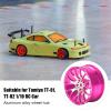 Aluminum Alloy Wheel Rims, Compression Resistant Durable High Performance Lightweight Wear Resistant RC Wheel Hubs 4pcs for 1/10 RC Car(pink) view 2