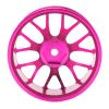 Aluminum Alloy Wheel Rims, Compression Resistant Durable High Performance Lightweight Wear Resistant RC Wheel Hubs 4pcs for 1/10 RC Car(pink) view 4