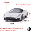 Toy Cars Model MC20 Alloy Collectible Pull Back Vehicles Diecast with Light&Sound (White) view 3
