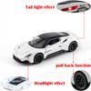Toy Cars Model MC20 Alloy Collectible Pull Back Vehicles Diecast with Light&Sound (White) view 4
