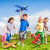 3 Pack Airplane Launcher Toy, 12.6" Foam Glider Led Plane, 2 Flight Mode Catapult Plane for Kids Outdoor Sport Flying Toys Gifts for 3 4 5 6 7 8 9 10 12 Year Old Boys Girls view 2