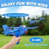 3 Pack Airplane Launcher Toy, 12.6" Foam Glider Led Plane, 2 Flight Mode Catapult Plane for Kids Outdoor Sport Flying Toys Gifts for 3 4 5 6 7 8 9 10 12 Year Old Boys Girls view 3