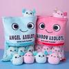 Nenalayo Plushies Doll a Bag of Axolotl Plush Toy Stuffed Soft Snack Pillow Plush Toy for Birthday Gift, Stuffed Toy Game Pillow Cushion Gift for Kids (Blue 6 Balls) view 4
