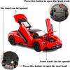 Toy Cars Model MC20 Alloy Collectible Pull Back Diecast Vehicles with Light&Sound (Red) view 2