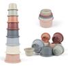 Baby Stacking Cups, Montessori Bath Toy for Toddlers 1-3, 8PCS Stackable Cups with Number Nesting Cups for Babies 6-12 Months, Early Educational Bath Outdoor Sensory Gift for 2-4 Years Old Boys Girls view 1