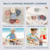 Baby Stacking Cups, Montessori Bath Toy for Toddlers 1-3, 8PCS Stackable Cups with Number Nesting Cups for Babies 6-12 Months, Early Educational Bath Outdoor Sensory Gift for 2-4 Years Old Boys Girls view 2