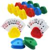 Yuanhe Playing Card Game Holder - Triangle Shaped Hands-Free Poker Holder Tray, 4 Colors, Set of 16 view 1