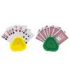 Yuanhe Playing Card Game Holder - Triangle Shaped Hands-Free Poker Holder Tray, 4 Colors, Set of 16 view 2