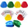 Yuanhe Playing Card Game Holder - Triangle Shaped Hands-Free Poker Holder Tray, 4 Colors, Set of 8 view 1