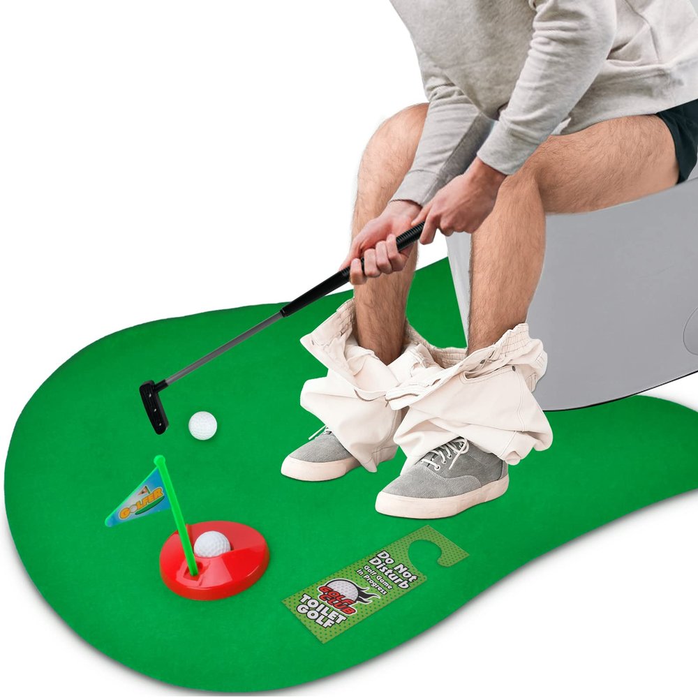 Lerturdy Funny Gag Mini Golf Toy for Dad - Fathers Day, Birthday, Christmas, Valentines Gifts for Men, Husband, Boyfriend, Him