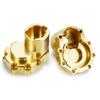 RCLIONS Heavy Weight Rear Portal housing Rear Brass Cover for TRX4 Upgrades Parts 1/10 RC Crawler Car view 4