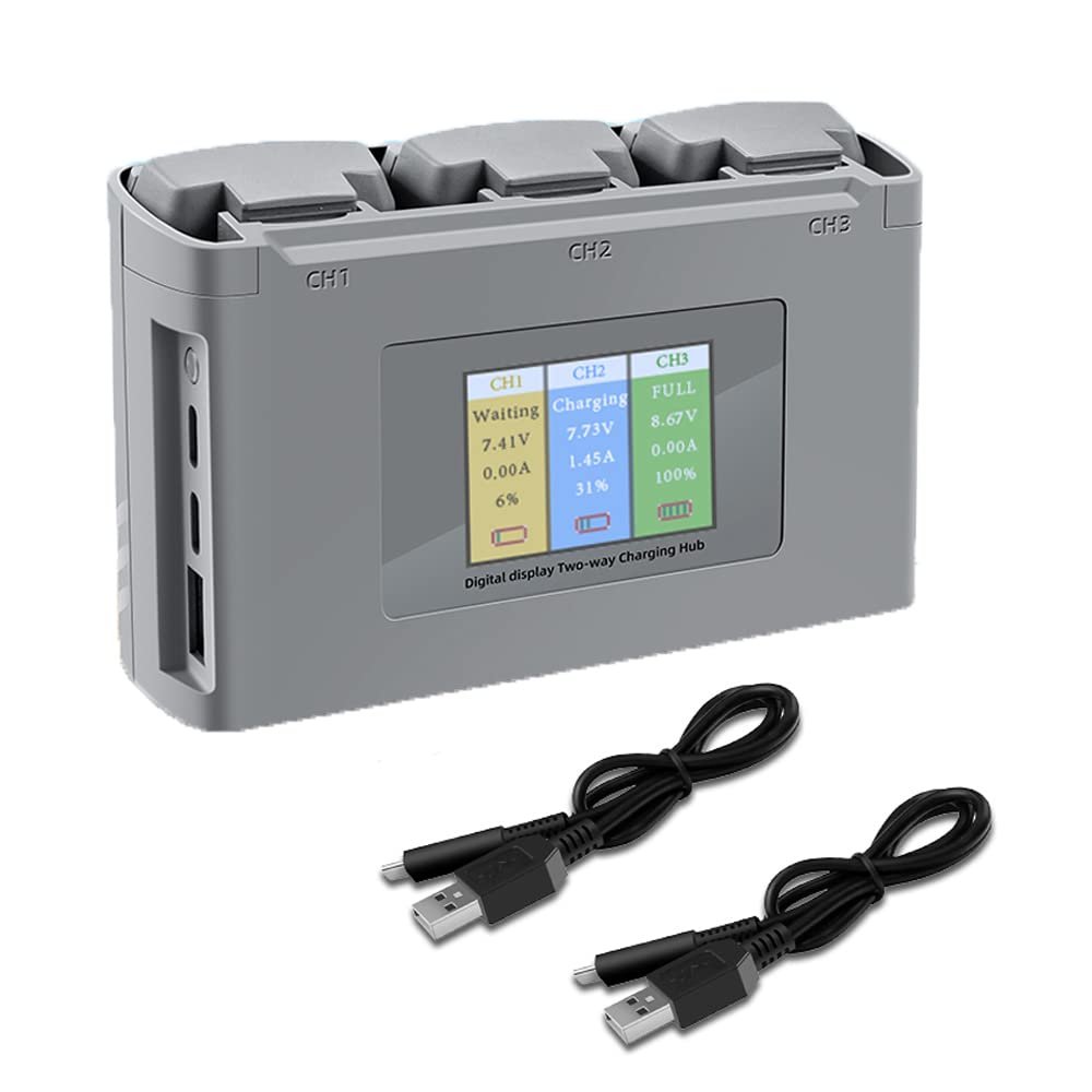 AIROKA Mini 4K/ Mini SE/Mini2 Two-Way Battery Charging Hub Drone Battery Charger Charge Three Batteries in Sequence