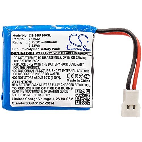 LIONX Battery for Bee-Bot Floor Robot Programmable Children's Toy Programmable Floor Robot 753032 600mAh / 2.22Wh