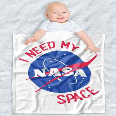LOGOVISION NASA Lightweight Baby Blanket, 30"X40", The Give Me Space Unisex for Infants Girls & Boys