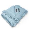 Custom Embroidery Nursery Bedding Baby Blankets for Boys & Girls Low-Wing Airplane Cotton Soft Receiving Swaddle Blue Personalized Text Name Here view 1
