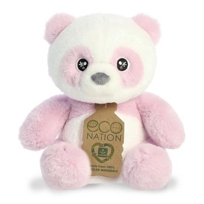 Aurora Eco-Friendly Eco Nation Lavender Panda Stuffed Animal - Environmental Consciousness - Recycled Materials - Purple 9 Inches
