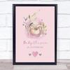 Baby Pregnancy Pink Due Date Keepsake Gift Print view 1